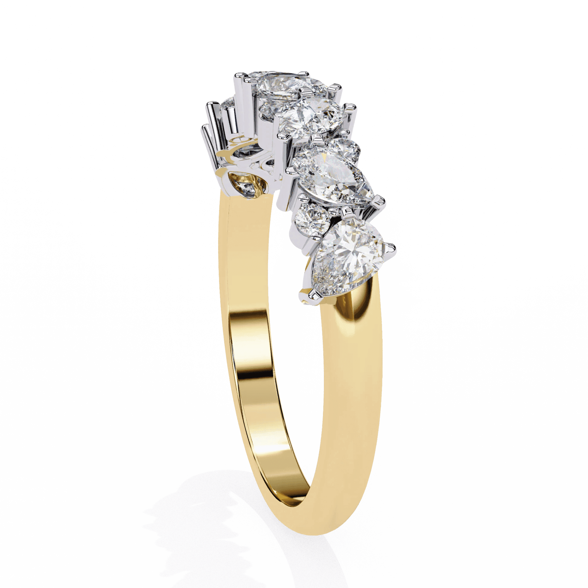 Thorn Edgy Botanical Moissanite Diamond Ring - Aventus