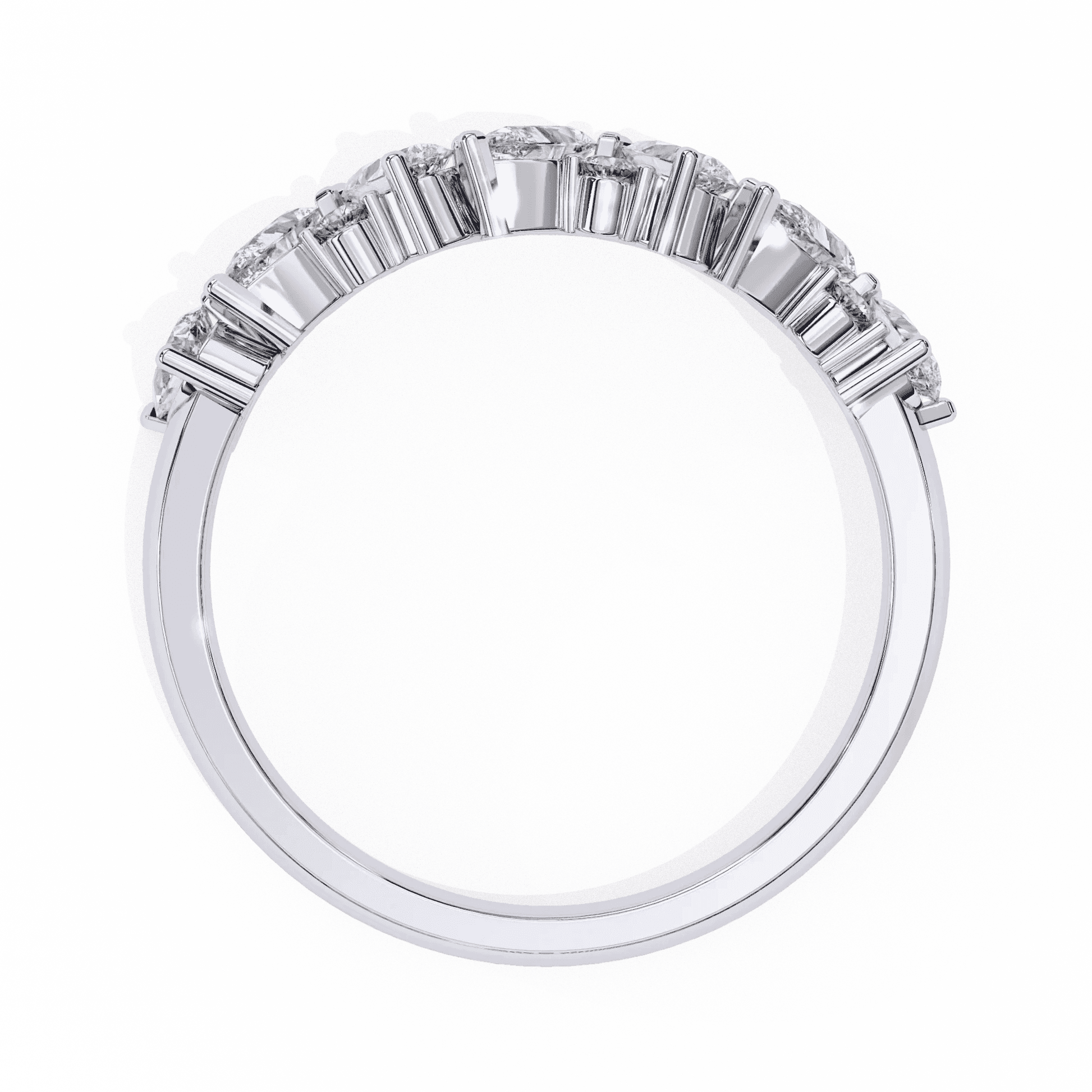 Thorn Edgy Botanical Moissanite Diamond Ring - Aventus