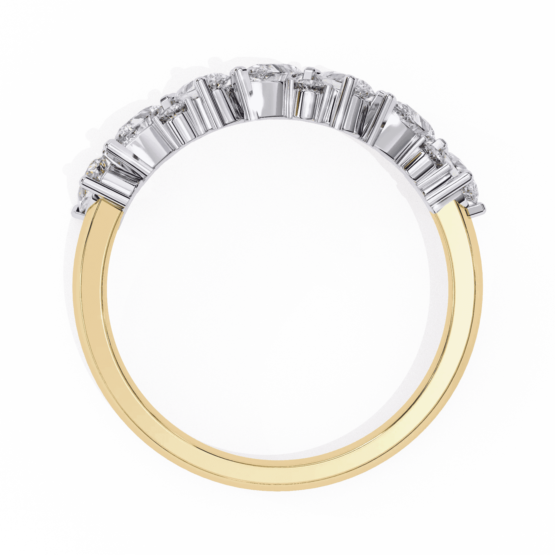 Thorn Edgy Botanical Moissanite Diamond Ring - Aventus