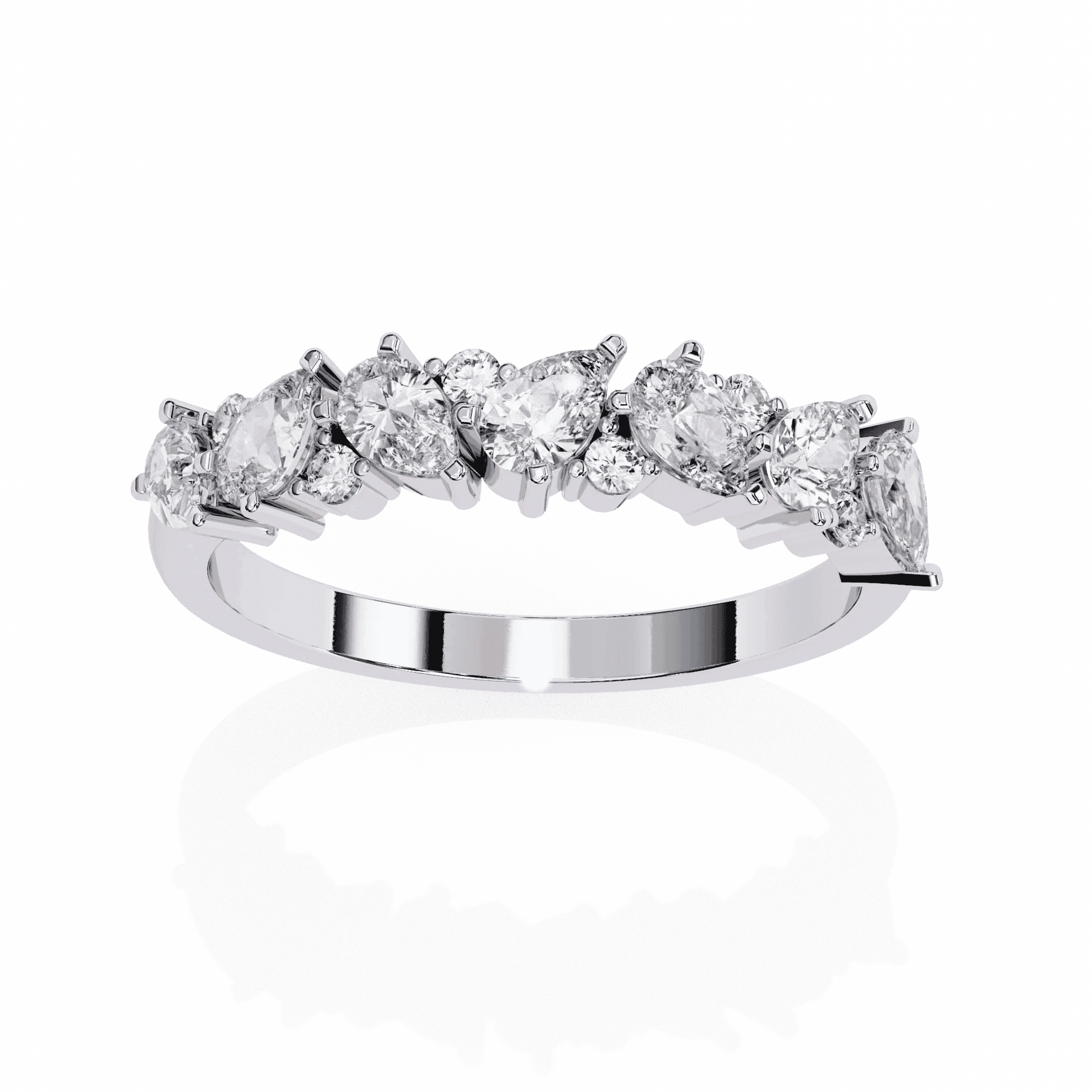 Thorn Edgy Botanical Moissanite Diamond Ring - Aventus