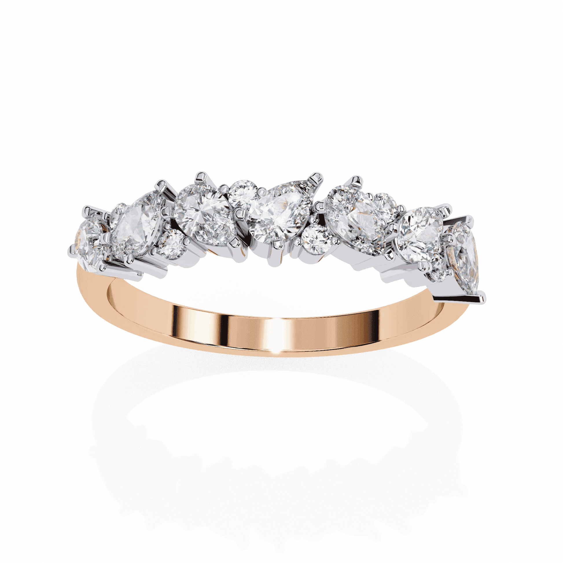 Thorn Edgy Botanical Moissanite Diamond Ring - Aventus
