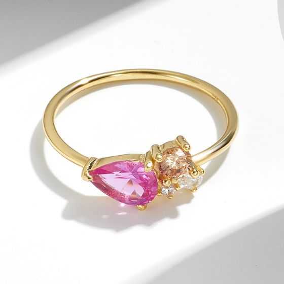 Toi et Moi Gemstone Ring