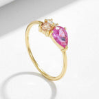 Pink Waterdrop Ring - Aventus
