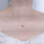 Pink Waterdrop Necklace - Aventus