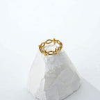 Twisted Cross Adjustable Ring - Aventus