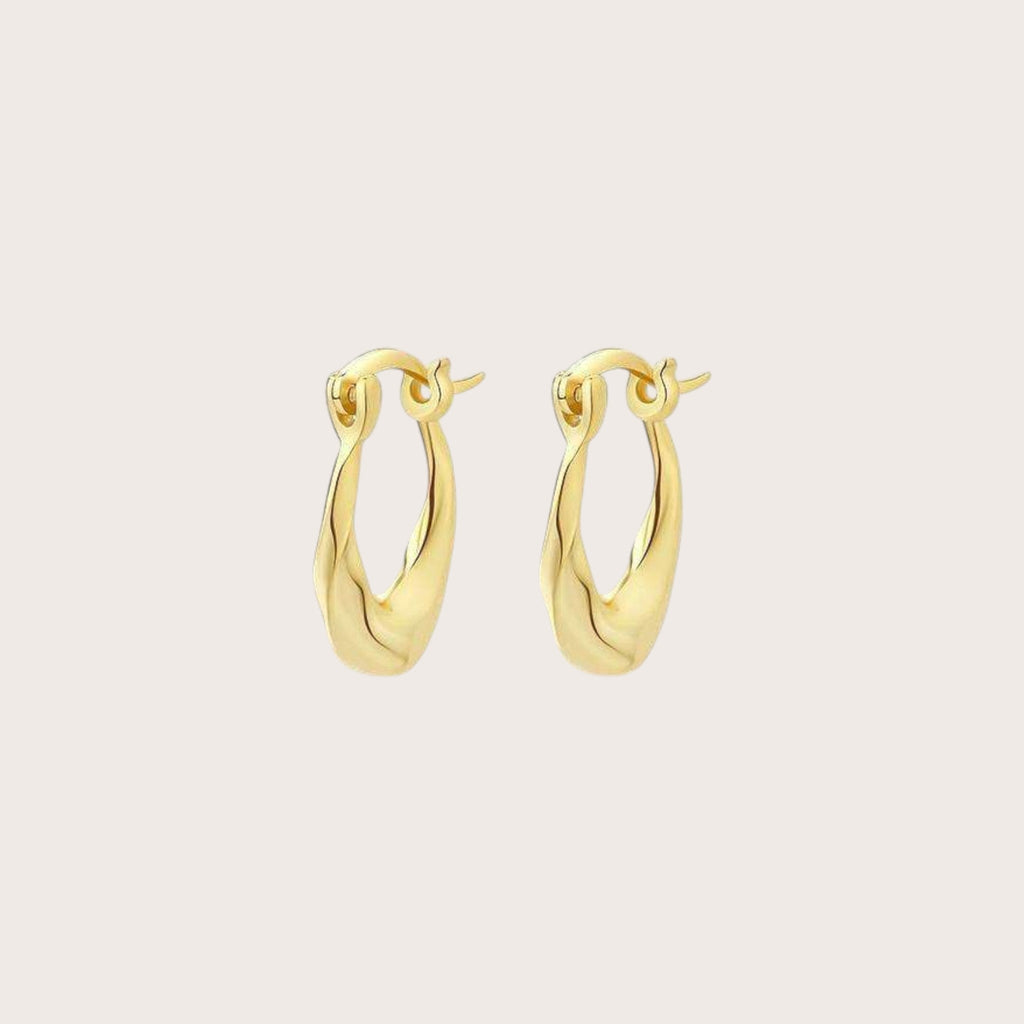 U Shape Huggie Earrings