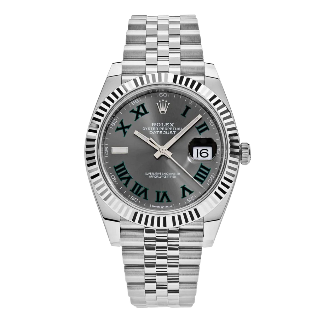 Datejust 41mm / 36mm Rhodium Dial 126334 “Wimbledon” Flutted / Jubilee