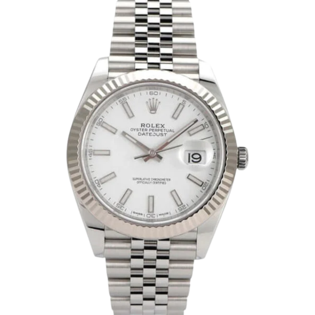 Datejust II 41 / 36mm White Dial 126334 Jubilee Flutted