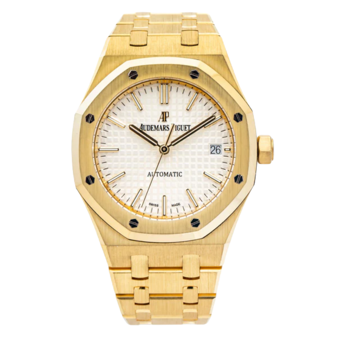 Royal Oak White Dial 15450BA