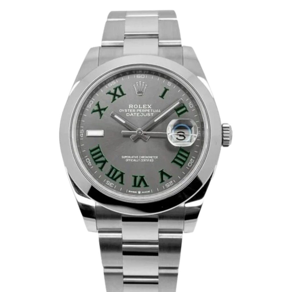 Datejust 41 / 36mm Rhodium Dial 126300 “Wimbledon” Oyster