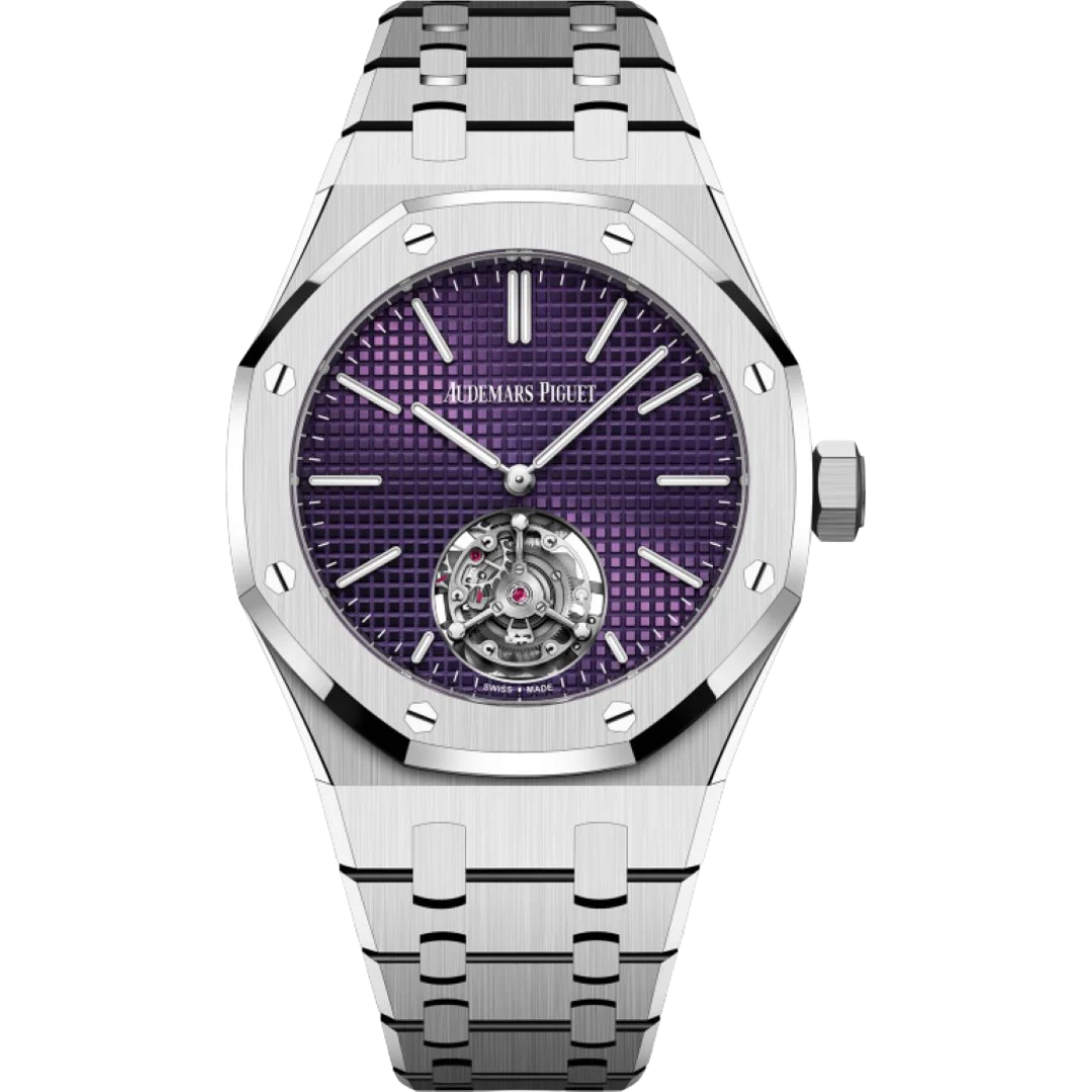 SUPERCLONE Royal Oak 3  Flying Tourbillon Purple Dial 26660ST.OO.1356ST.02