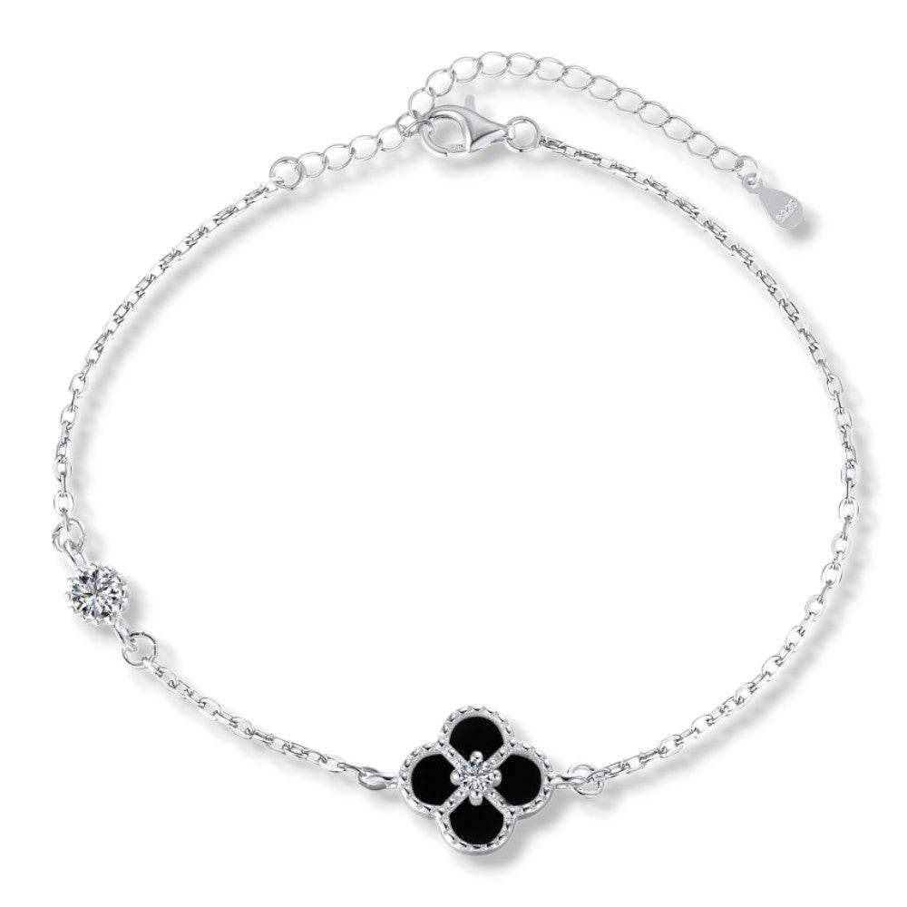 Noir Lucky Clover Bracelet - Aventus