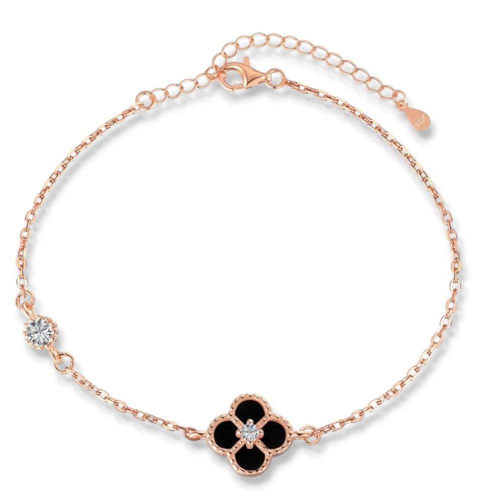 Noir Lucky Clover Bracelet - Aventus