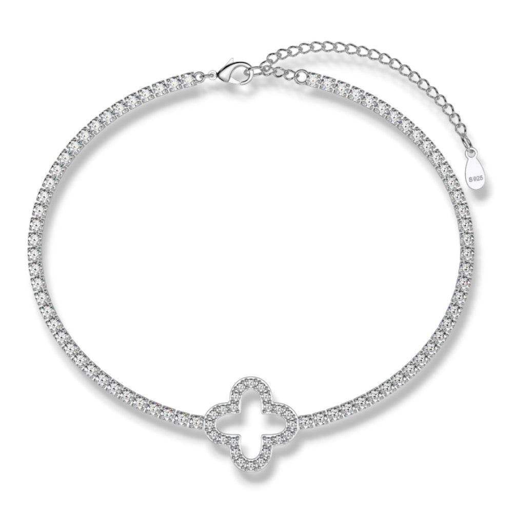 Pave Clover Tennis Bracelet - Aventus