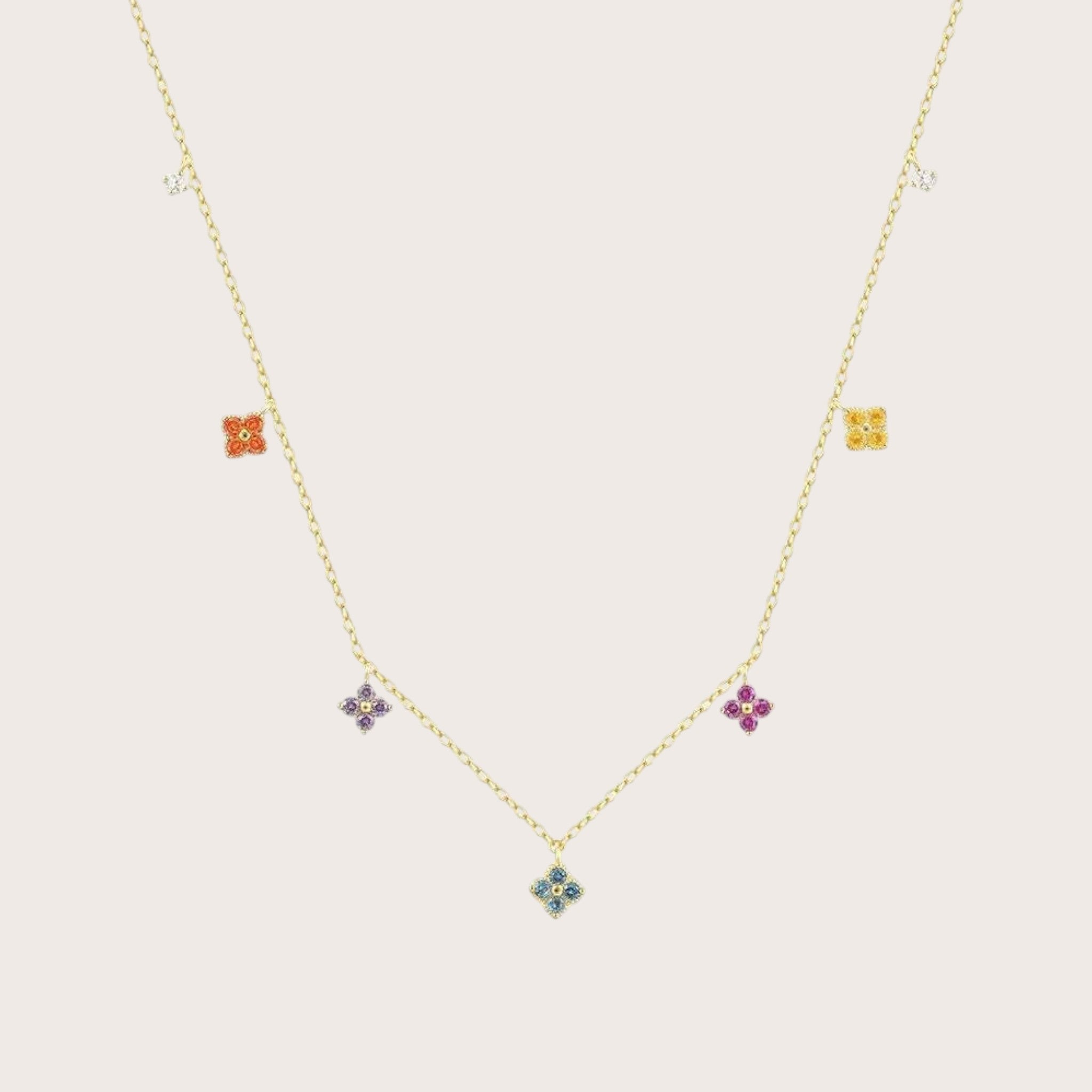 Whimsical Clover Necklace