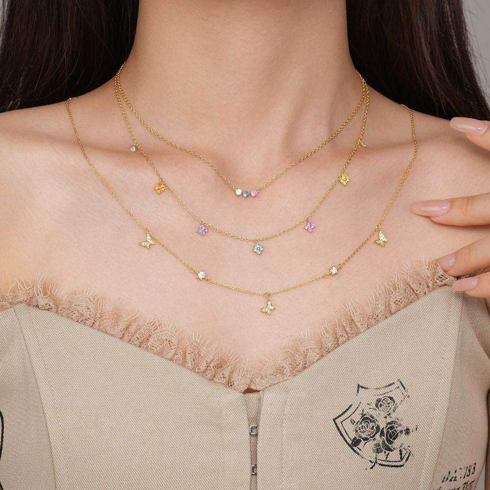 Whimsical Clover Necklace - Aventus